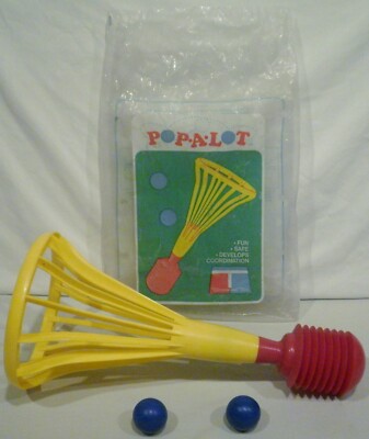 Vintage Tupperware Pop A Lot Toy With 2 
