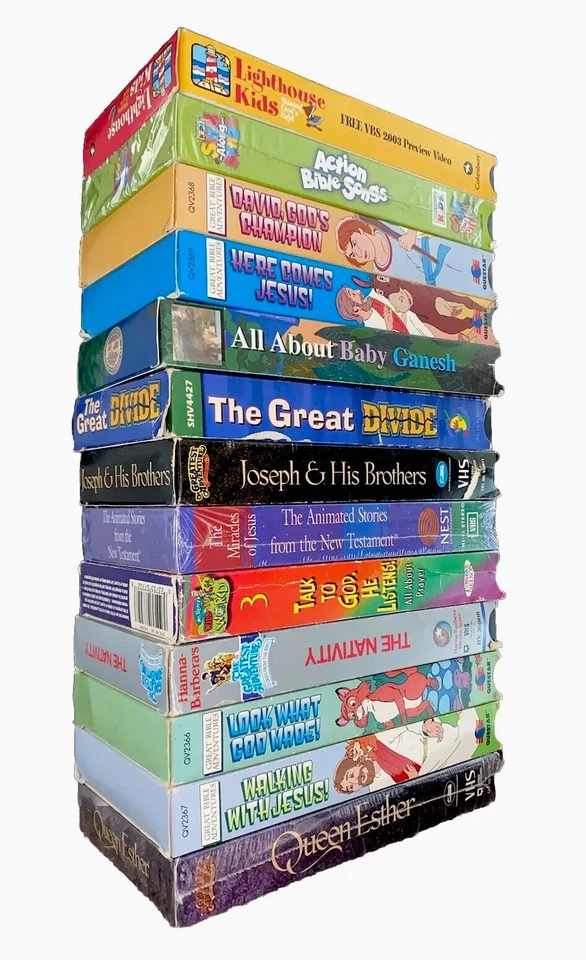 Children’s Religious Christian Cartoon VHS Tapes Animation Rare HTF Late Release - Image 3 of 4