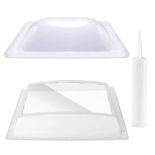 RV Skylight Replacement Bundle 14" x 22" Shower Dome & Sealant