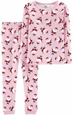 Carter's Child of Mine 2 Piece Cotton Pajama Sleepwear Set- Santa- Various Sizes