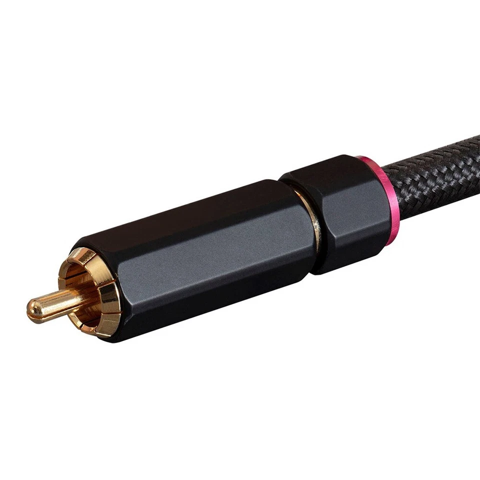 6FT RCA 1 Male to 2 Male Y Adapter Splitter Stereo Audio Cable Cord Braided Gold - Image 3 of 4