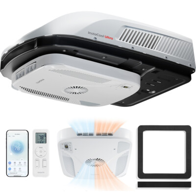 RV Air Conditioner 16000BTU Heat Pump Rooftop AC Unit Ultra Quiet  Wifi+Remote