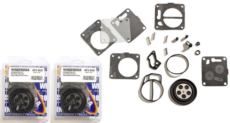 Kit de reconstrucción de carburador doble carburador Yamaha Superjet Waverunner 3 GP 650 700 701 760 Foto 4 de 4