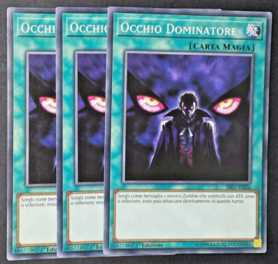 YUGIOH DOMINATOR EYE 3er Set Karten SR07-IT026