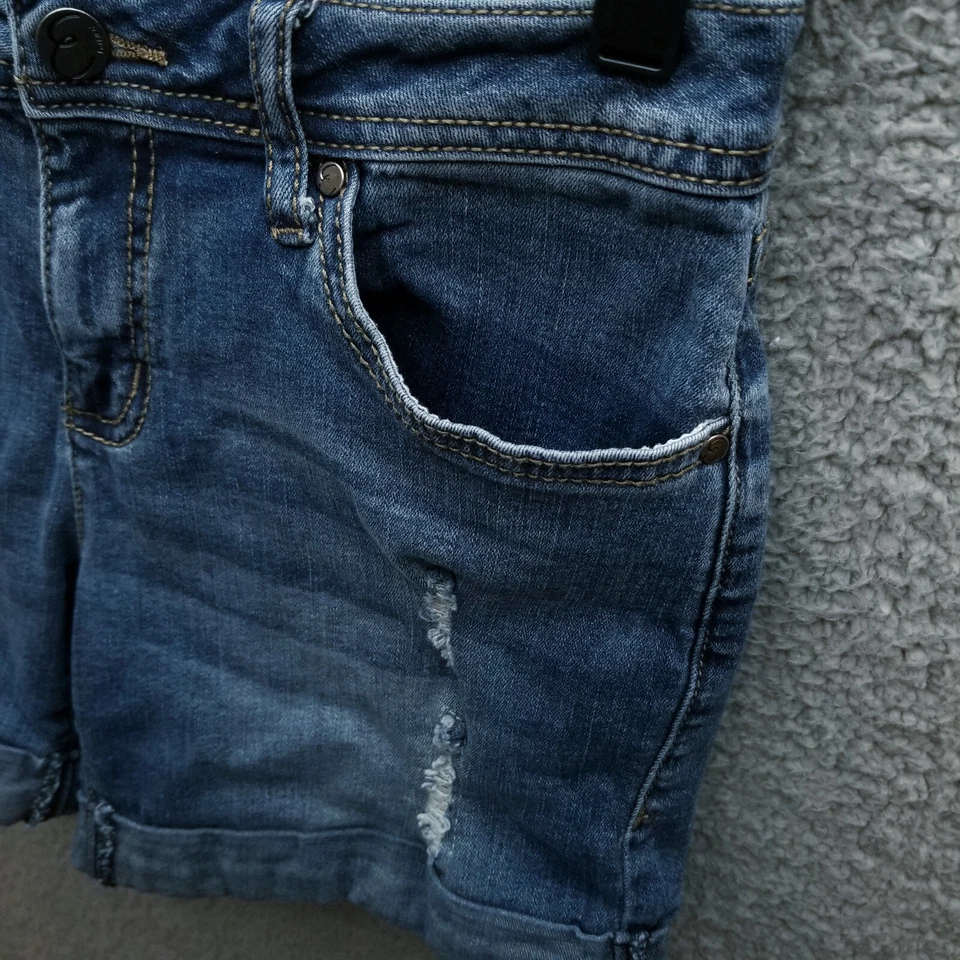 Shorts jeans Earl Jean feminino 6 azul chino 30" 5" 8,5" - Imagem 3 de 4