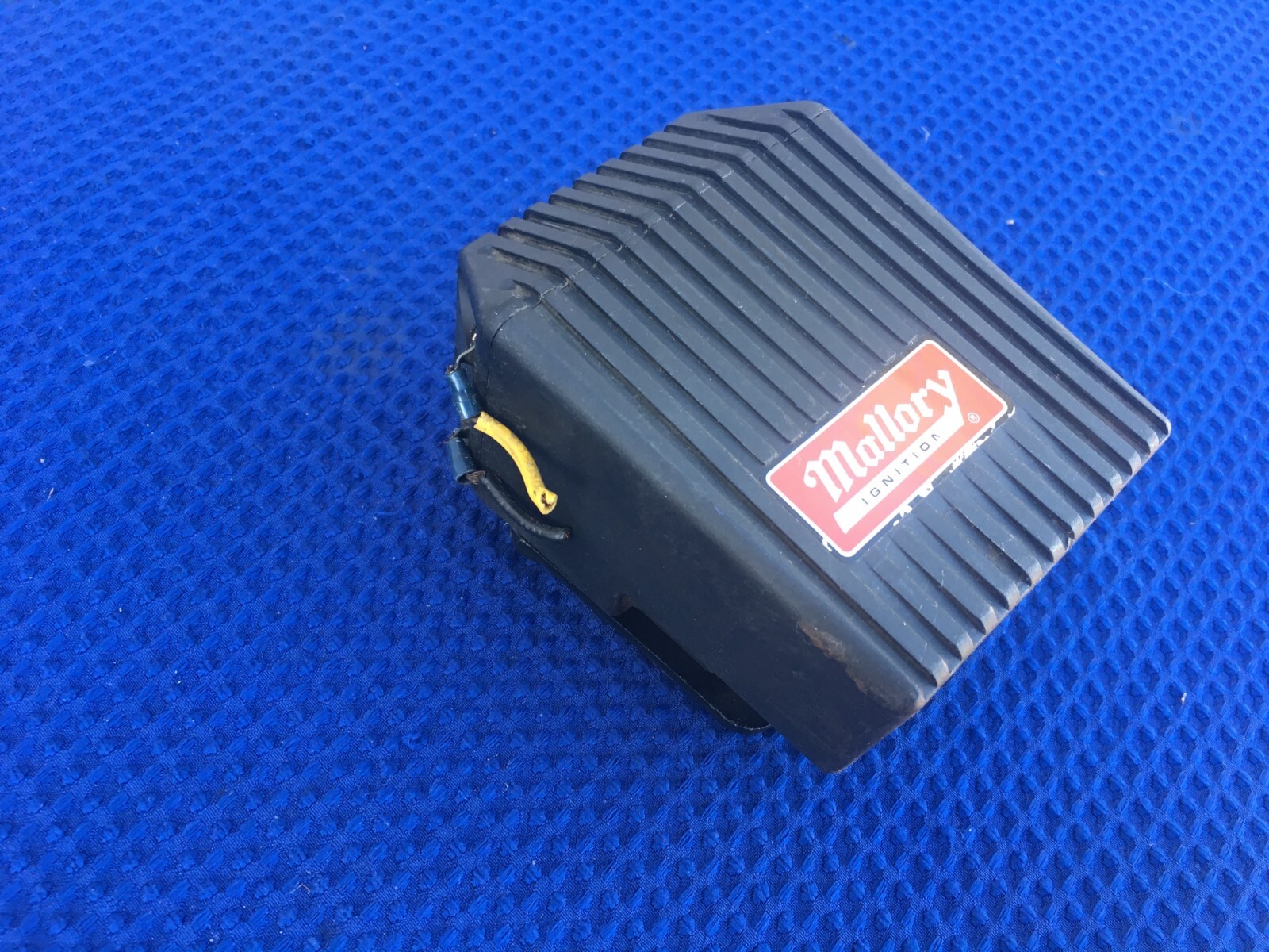 Vintage Mallory Promaster Ignition Coil 29440 With Mount Rat Rod