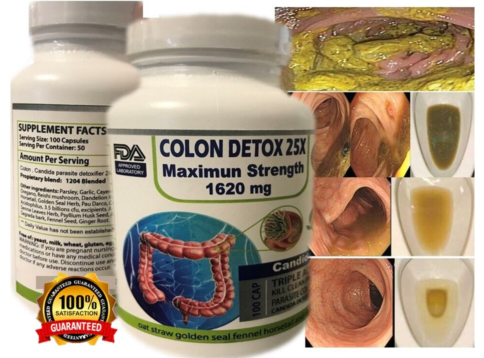 Colon Detox Cleanse 100 Caps – Natural Herbal Relief – Boost