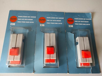 3 ROWI-238 pinzas para colgar película film analógico darkroom
