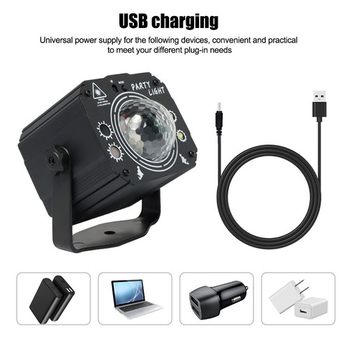 3in1 Automatic/Voice/Remote Control RGB LED Laser Projector Light Stage Lighting - Picture 10 of 16