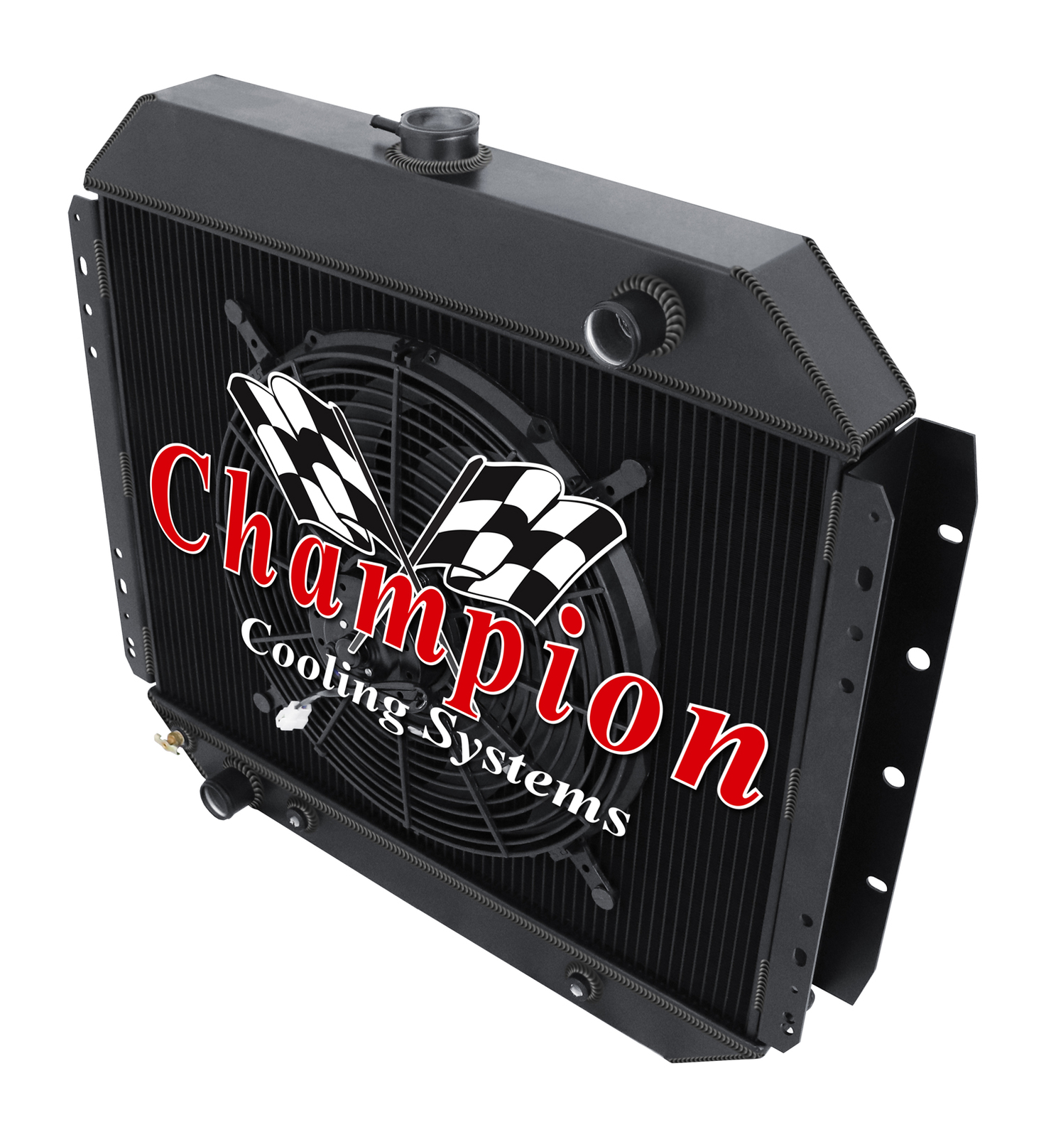 Faye's Racing Radiator KR 3 Row Black Finish Radiator Coyote Swap,12
