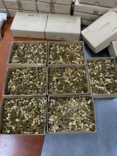 QTY 1 TRADESHIP BRASS PINION GEAR MODULE 0.5 PITCH 12 TEETH .078" BORE SLOT CAR