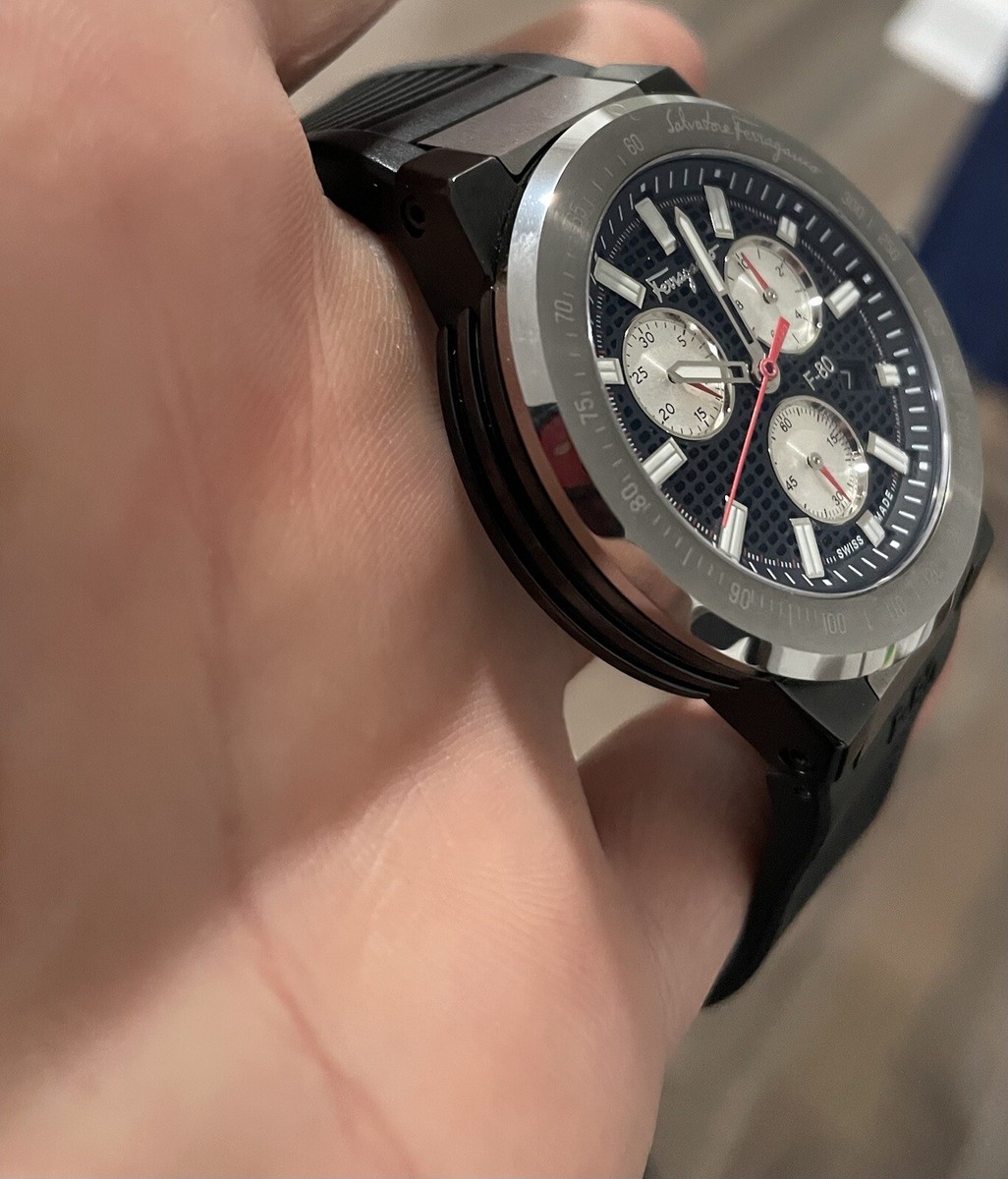 Salvatore Ferragamo Mens F-80 Chrono Watch | eBay