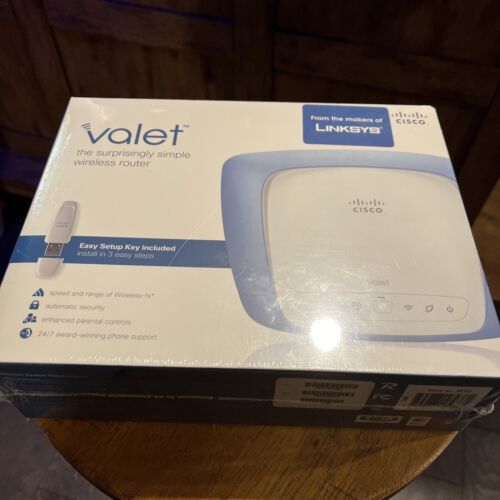 Cisco Valet M10 300 Mbps 4-Port 10/100 Wireless N Router New Sealed! - Picture 1 of 3