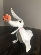 Disney The Nightmare Before Christmas Zero Stuffed Plush Toy Dog Shelf Sitter