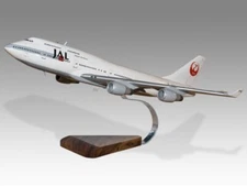 Boeing 747- 400 Japan Airlines JAL Desk Wood Airplane Model Large Scale 1/150