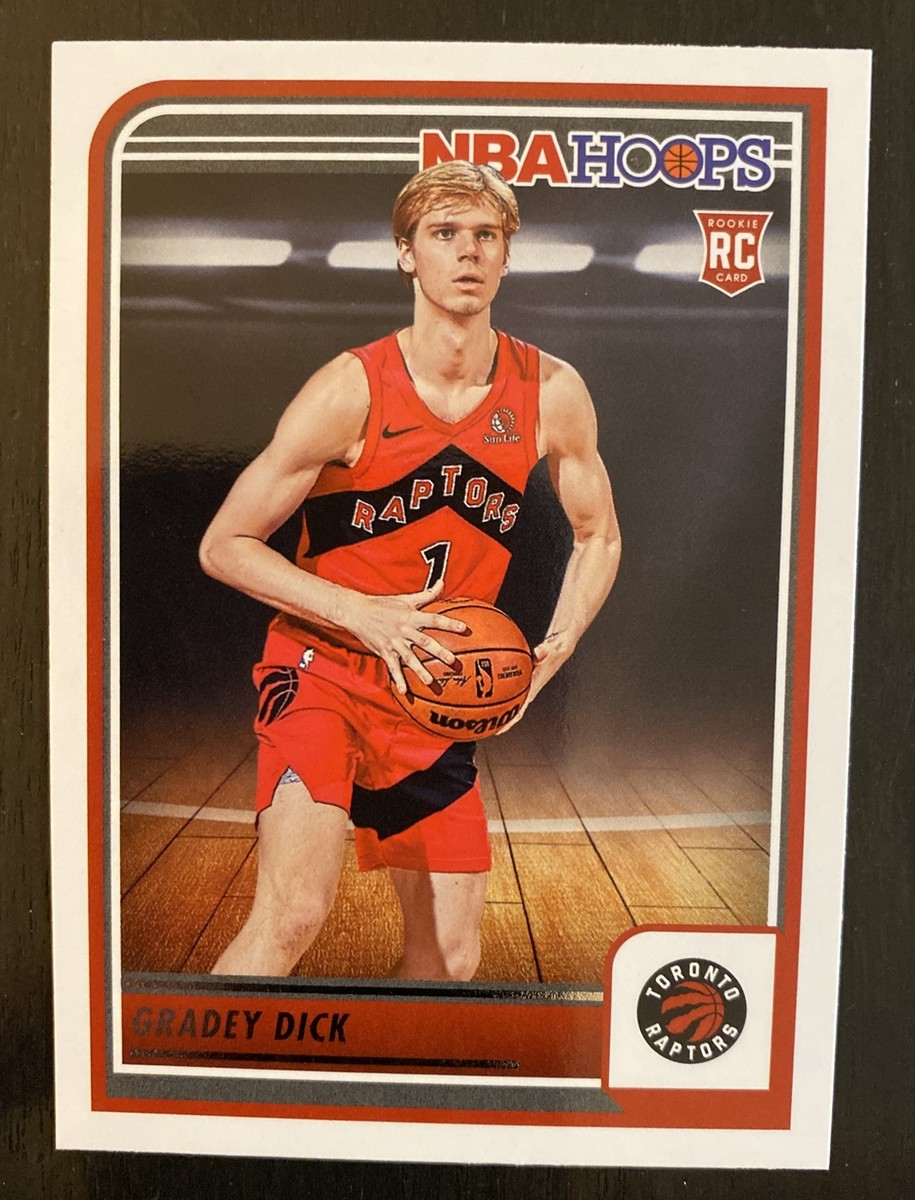 値下げ！！NBAトレーディングカード Gradey Dick 2023-24 NBA Hoops Basketball #243 Toronto Raptors