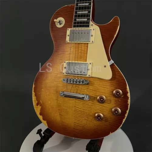 Limited Edition Custom Shop '59 Lp Electric Guitar Heavily Aged Slow Iced Tea
