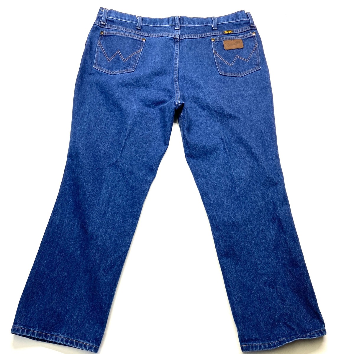 Wrangler Bootcut Jeans Men's 42 X 30 Blue Denim 100% Cotton Slim - Main Image