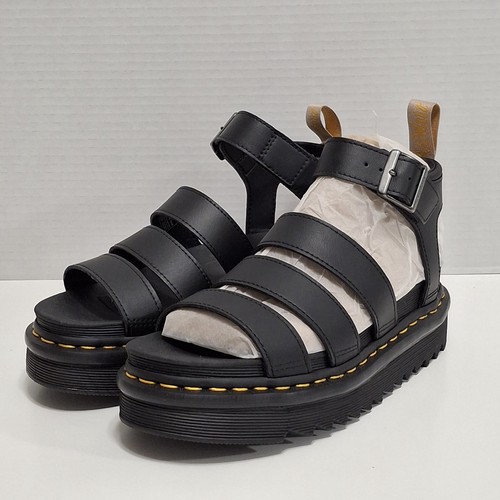Dr. Martens Air Wair Vegan Blaire schwarze Sandalen 23806001 Damengröße 6 neu mit Etikett " - Bild 2 von 12