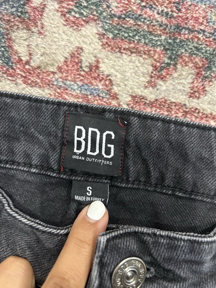 BDG на Urban Outfitters черный серый джинсовой ткани хлопок юбка маленький Y2K модный EUC - Изображение 2 из 4