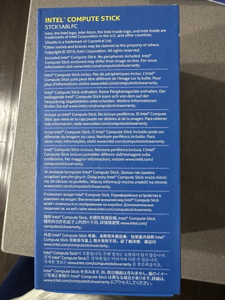 Intel STCK1A8LFC PC Compute Stick Linux (Ubuntu 14.04) 8GB/1GB - NEW SEALED - Image 4 of 4