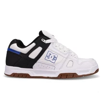DC Shoes Men's Stag Skate Shoe White/Black/Gum - DC01813100-WBBLGM, White/Black/