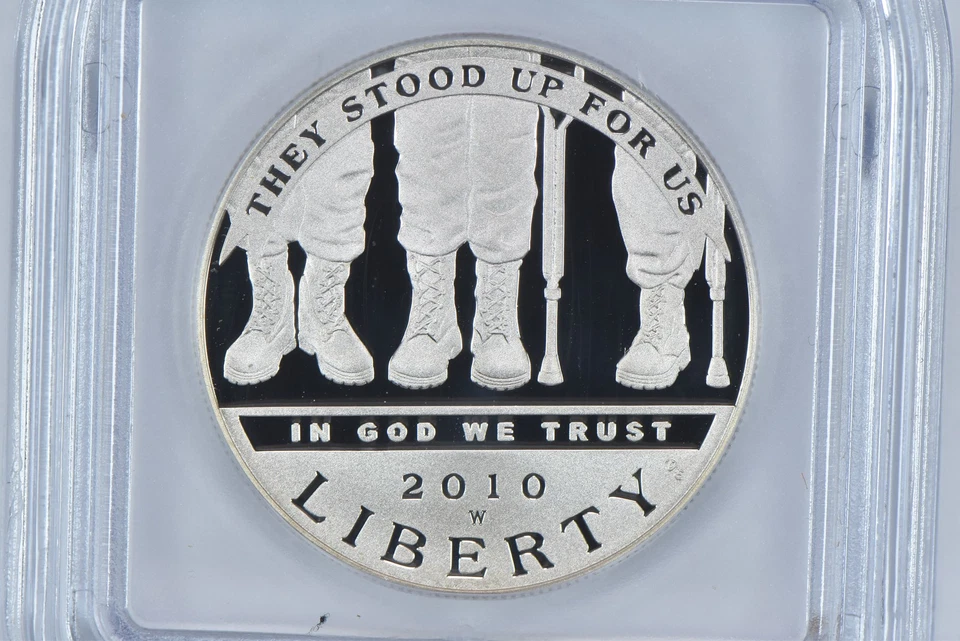 2010-W Disabled Veterans Commemorative Silver Dollar PR70 DCAM ICG *3000 - Image 3 of 4