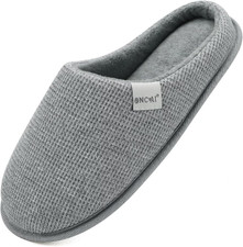 Women'S House Slippers, Cushion Memory Foam Waffle Upper Home Comfortable Warm W