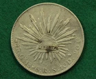 Mexico 1896 Go Silver 8 reales Libertad coin
