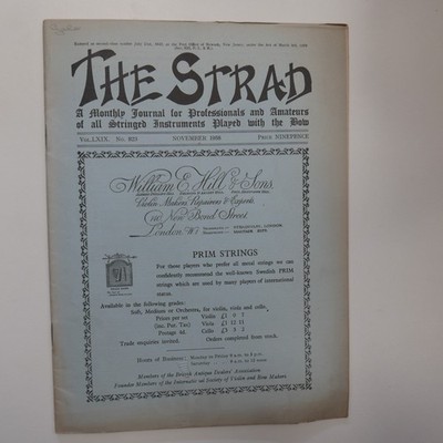 THE STRAD November 1958 a violin by Johann Kulik Prague 1867, Bohemian makers