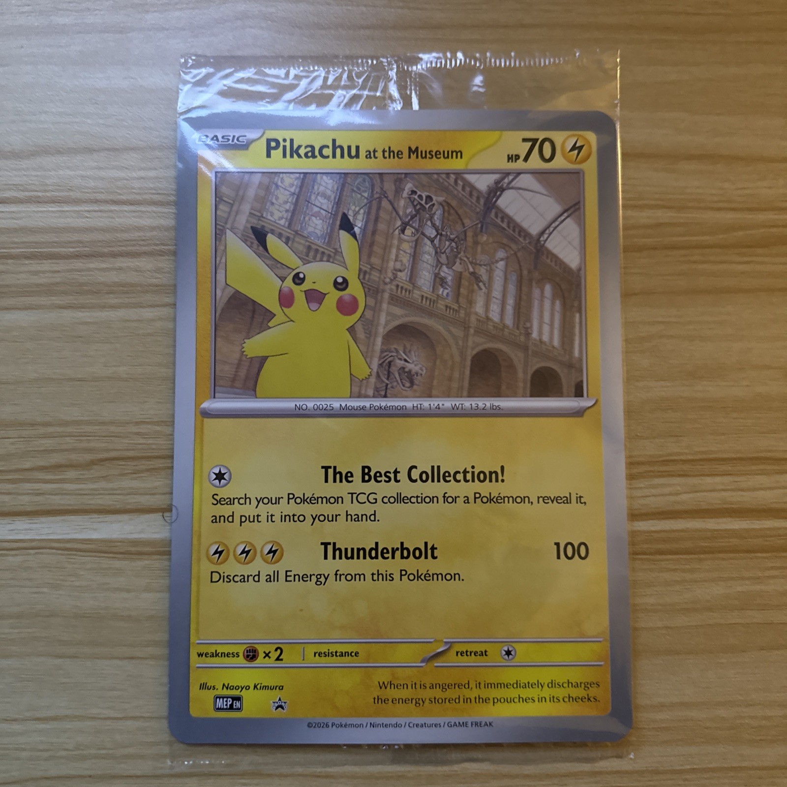 Pikachu At The Museum Jumbo Promo