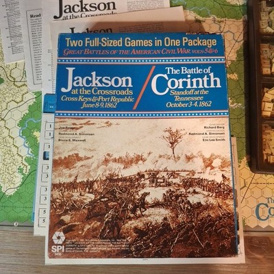 SPI Wargame Jackson at the Crossroads & The Battle of Corinth Box 1981