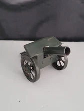 Antique Tin Litho Toy Cannon Elastolin Hausser, Lineol Germany 1930's WW1