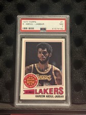 1977-78 Topps Kareem Abdul-Jabbar #1 PSA 7 Near Mint LA Lakers NBA HOF