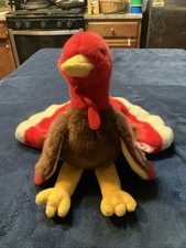 Ty Beanie Babies - Gobbles the Turkey Ultra Rare w/ All the Tag Errors- Retired