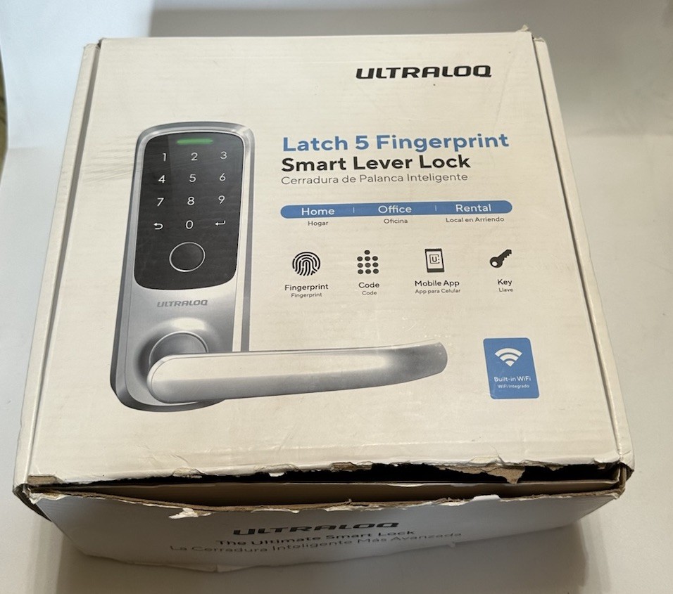 ULTRALOQ Latch 5 Smart Lock Built-in WiFi Smart Fingerprint Door Lock Biometric