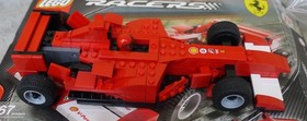 LEGO Racers 8142 Ferrari 248 Voda F1 1:24 Alice Pull-Back Box Manual Built