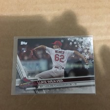 2017 Topps Holiday #HMW115 Luke Weaver Rookie Card St. Louis Cardinals. rookie card picture