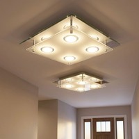 Deckenlampe Deckenleuchte Wohnzimmerlampe Led Schlafzimmerlampe Glas 2Er Set