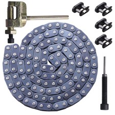 T8F Catena Trasmissione 116 Maglie + Demolitore Catena, Adatto per 2 Tempi 43Cc 47Cc 49Cc