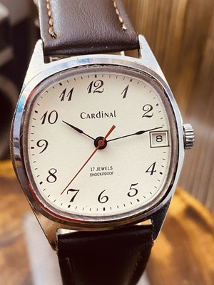 CARDINAL POLJOT 2614.2H Vintage Soviet Mechanical Wristwatch 17 jewels USSR#7859