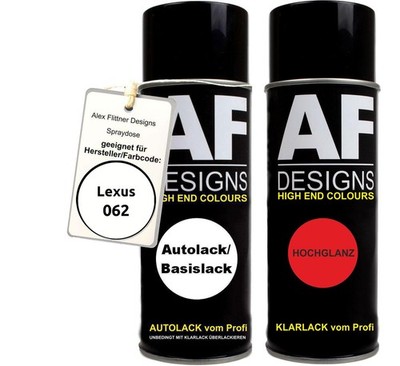 Spraydose für Lexus 062 White Crystal Shine Perl Basislack Klarlack Sprühdose 40
