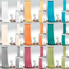 Vorhänge Voile einfarbig Schiebegardine Ösenschal Schlaufenschal Gardine Typ418