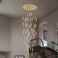Modern Nordic Crystal Chandelier Raindrop Han...