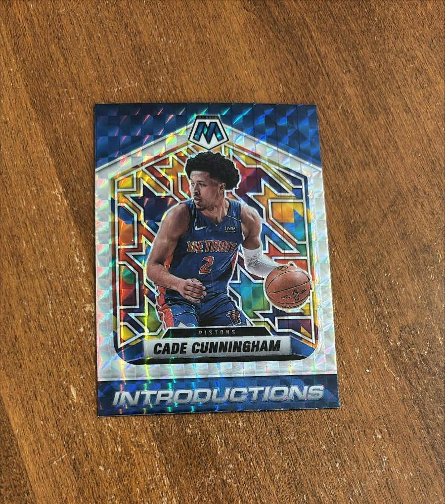 Cade Cunningham 2021-22 Mosaic Introductions Silver Rookie #3 Cowboys Pistons RC