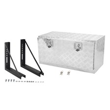 36x17x18 Silver Aluminum Truck Underbody Tool Box 18x18 Mounting Brackets