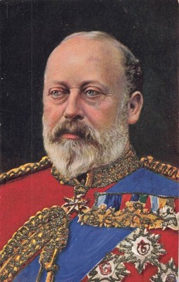Postcards, portraits of Edward V11 and Queen #1238