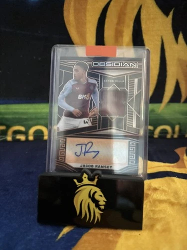 Jacob Ramsey Panini Obsidian Soccer 2023-24 Patch Auto /49 #JA-JR Aston Villa
