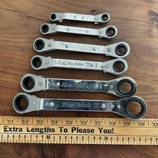 BLUE-POINT TOOLS 6 PIECE METRIC RATCHETING BOX END WRENCHES 7MM-21MM