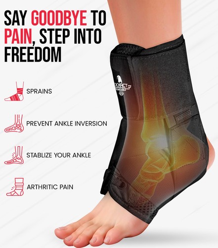 Exxact Sports Adjustable Ankle Brace for Men & Women – Support & Pain Relief - Picture 11 of 24